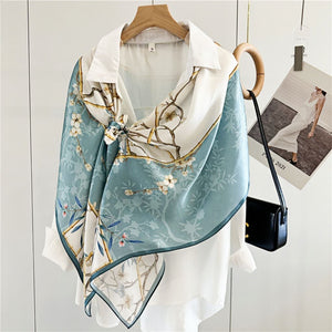 MaraSilk Pure Mulberry Silk Scarf - Oblong Crepe Satin MS620