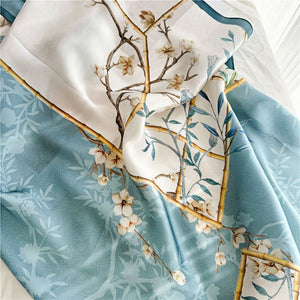 MaraSilk Pure Mulberry Silk Scarf - Oblong Crepe Satin MS620