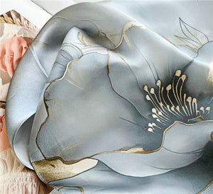 MaraSilk Pure Mulberry Silk Scarf - Oblong Crepe Satin MS621