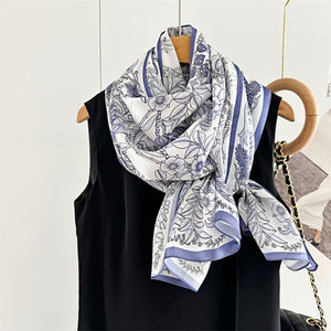 MaraSilk Pure Mulberry Silk Scarf - Oblong Crepe Satin MS622