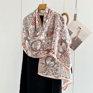 MaraSilk Pure Mulberry Silk Scarf - Oblong Crepe Satin MS622