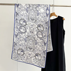 MaraSilk Pure Mulberry Silk Scarf - Oblong Crepe Satin MS622 66" x 21" MS62202