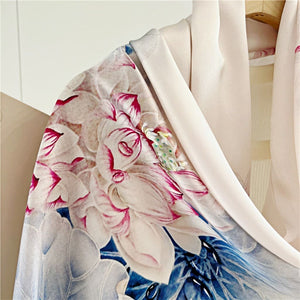 MaraSilk Pure Mulberry Silk Scarf - Oblong Crepe Satin MS623