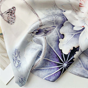 MaraSilk Pure Mulberry Silk Scarf - Oblong Crepe Satin MS623