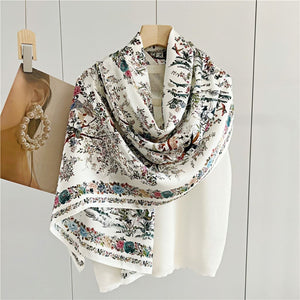 MaraSilk Pure Mulberry Silk Scarf - Oblong Crepe Satin MS623