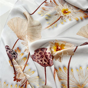 MaraSilk Pure Mulberry Silk Scarf - Oblong Crepe Satin MS623