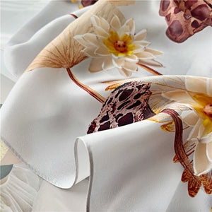 MaraSilk Pure Mulberry Silk Scarf - Oblong Crepe Satin MS623