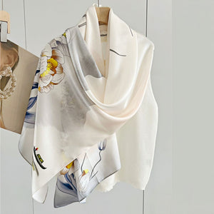 MaraSilk Pure Mulberry Silk Scarf - Oblong Crepe Satin MS623