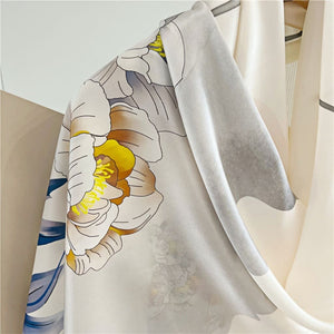 MaraSilk Pure Mulberry Silk Scarf - Oblong Crepe Satin MS623