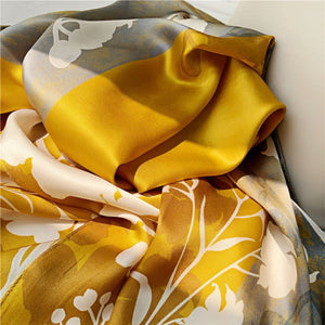 MaraSilk Pure Mulberry Silk Scarf - Oblong Crepe Satin MS624