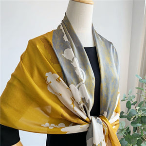 MaraSilk Pure Mulberry Silk Scarf - Oblong Crepe Satin MS624