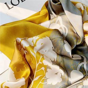 MaraSilk Pure Mulberry Silk Scarf - Oblong Crepe Satin MS624