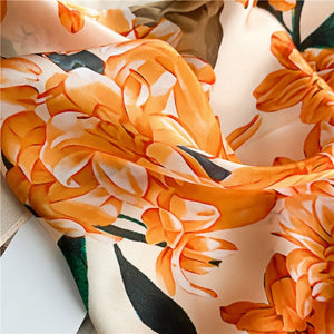 MaraSilk Pure Mulberry Silk Scarf - Oblong Crepe Satin MS625