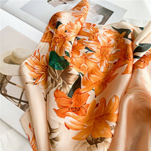 MaraSilk Pure Mulberry Silk Scarf - Oblong Crepe Satin MS625