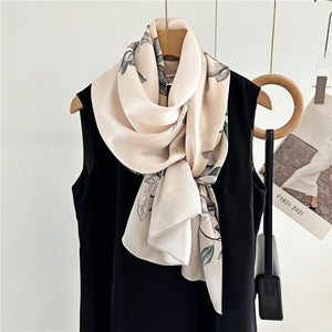 MaraSilk Pure Mulberry Silk Scarf - Oblong Crepe Satin MS626