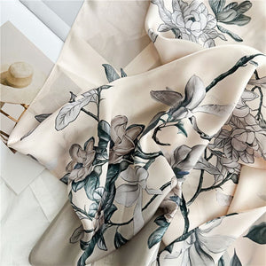 MaraSilk Pure Mulberry Silk Scarf - Oblong Crepe Satin MS626