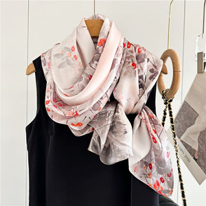 MaraSilk Pure Mulberry Silk Scarf - Oblong Crepe Satin MS627