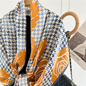 MaraSilk Pure Mulberry Silk Scarf - Oblong Crepe Satin MS628