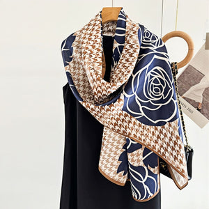 MaraSilk Pure Mulberry Silk Scarf - Oblong Crepe Satin MS628