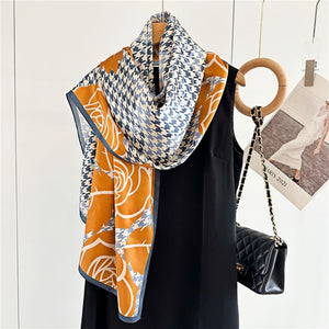 MaraSilk Pure Mulberry Silk Scarf - Oblong Crepe Satin MS628