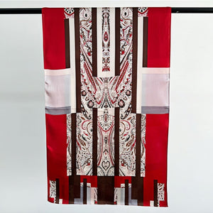 MaraSilk Pure Mulberry Silk Scarf - Oblong Crepe Satin MS629 66" x 21" MS62902