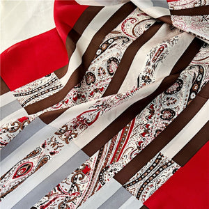 MaraSilk Pure Mulberry Silk Scarf - Oblong Crepe Satin MS629