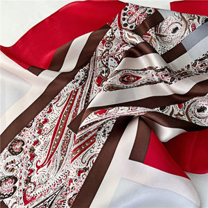 MaraSilk Pure Mulberry Silk Scarf - Oblong Crepe Satin MS629