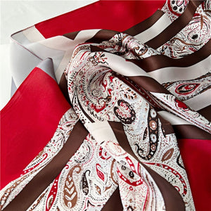 MaraSilk Pure Mulberry Silk Scarf - Oblong Crepe Satin MS629