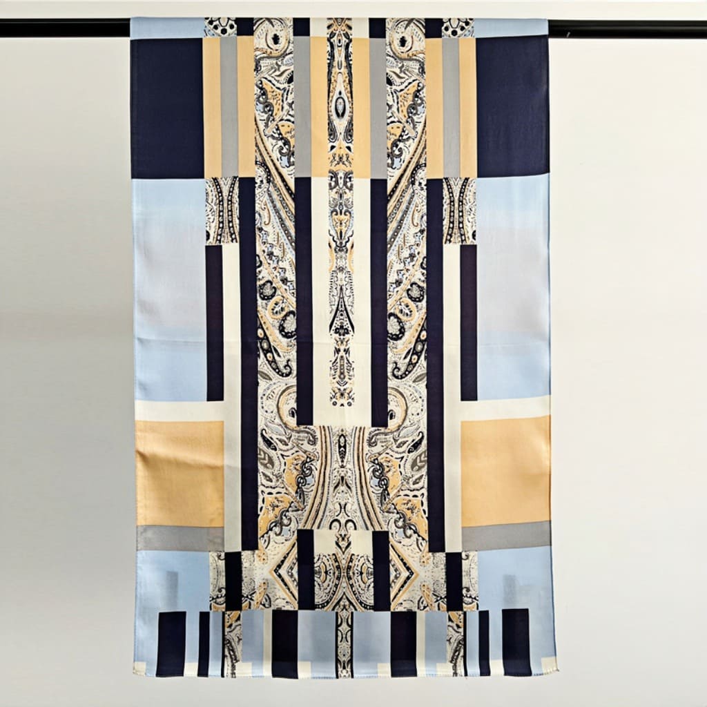 MaraSilk Pure Mulberry Silk Scarf - Oblong Crepe Satin MS629 66" x 21" MS62901