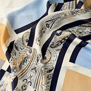 MaraSilk Pure Mulberry Silk Scarf - Oblong Crepe Satin MS629