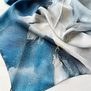 MaraSilk Pure Mulberry Silk Scarf - Oblong Crepe Satin MS631