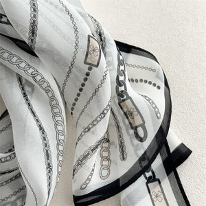 MaraSilk Pure Mulberry Silk Scarf - Oblong Georgette MS928