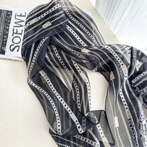 MaraSilk Pure Mulberry Silk Scarf - Oblong Georgette MS928