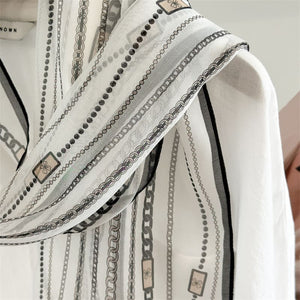 MaraSilk Pure Mulberry Silk Scarf - Oblong Georgette MS928