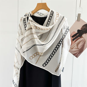 MaraSilk Pure Mulberry Silk Scarf - Oblong Georgette MS1010