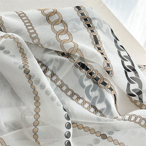 MaraSilk Pure Mulberry Silk Scarf - Oblong Georgette MS1010
