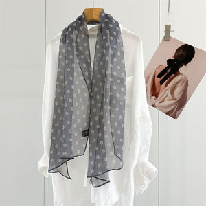 MaraSilk Pure Mulberry Silk Scarf - Oblong Georgette MS1026
