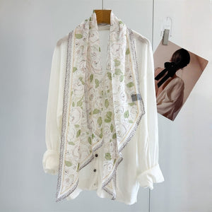 MaraSilk Pure Mulberry Silk Scarf - Oblong Georgette MS1027