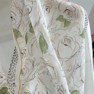 MaraSilk Pure Mulberry Silk Scarf - Oblong Georgette MS1027