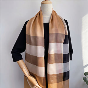 MaraSilk Pure Mulberry Silk Scarf - Oblong Georgette MS572