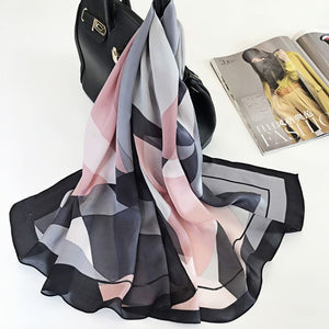 MaraSilk Pure Mulberry Silk Scarf - Oblong Georgette MS573