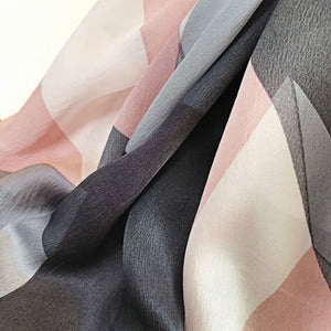 MaraSilk Pure Mulberry Silk Scarf - Oblong Georgette MS573