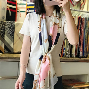 MaraSilk Pure Mulberry Silk Scarf - Oblong Georgette MS574