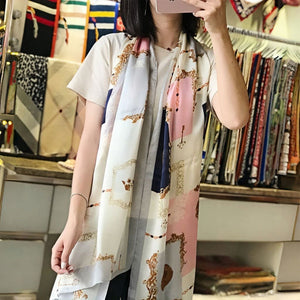 MaraSilk Pure Mulberry Silk Scarf - Oblong Georgette MS574