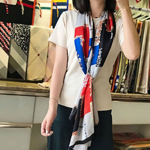 MaraSilk Pure Mulberry Silk Scarf - Oblong Georgette MS574