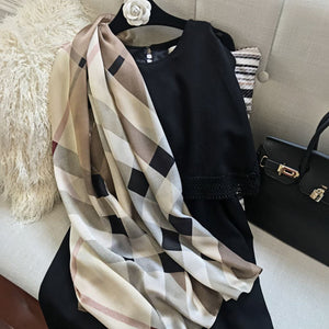 MaraSilk Pure Mulberry Silk Scarf - Oblong Georgette MS575