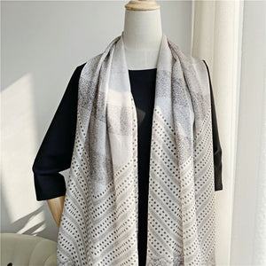 MaraSilk Pure Mulberry Silk Scarf - Oblong Georgette MS576