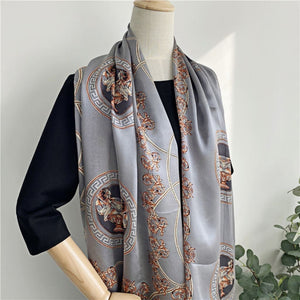MaraSilk Pure Mulberry Silk Scarf - Oblong Georgette MS577