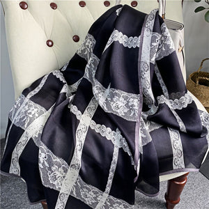 MaraSilk Pure Mulberry Silk Scarf - Oblong Georgette MS578