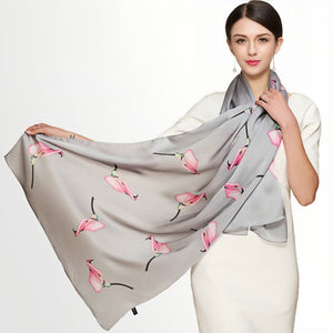 MaraSilk Pure Mulberry Silk Scarf - Oblong Georgette MS580 71" x 26" MS58002